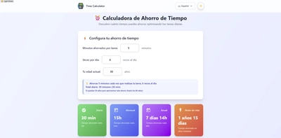 Calculadora de Ahorro de Tiempo